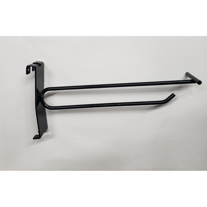 (50) Fifty 6 inch Black Metal Peg Panel Display Hooks for Grid Wall