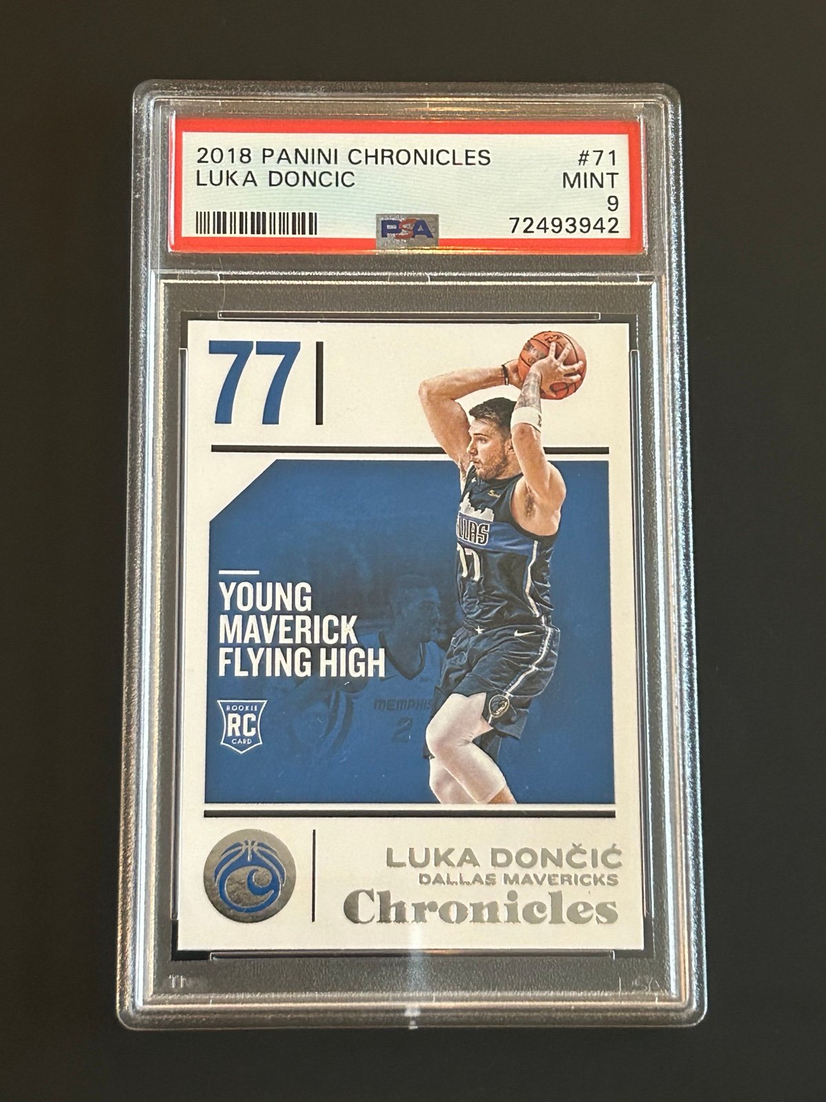 2018-19 Chronicles Luka Doncic RC # 71 PSA 9 MINT
