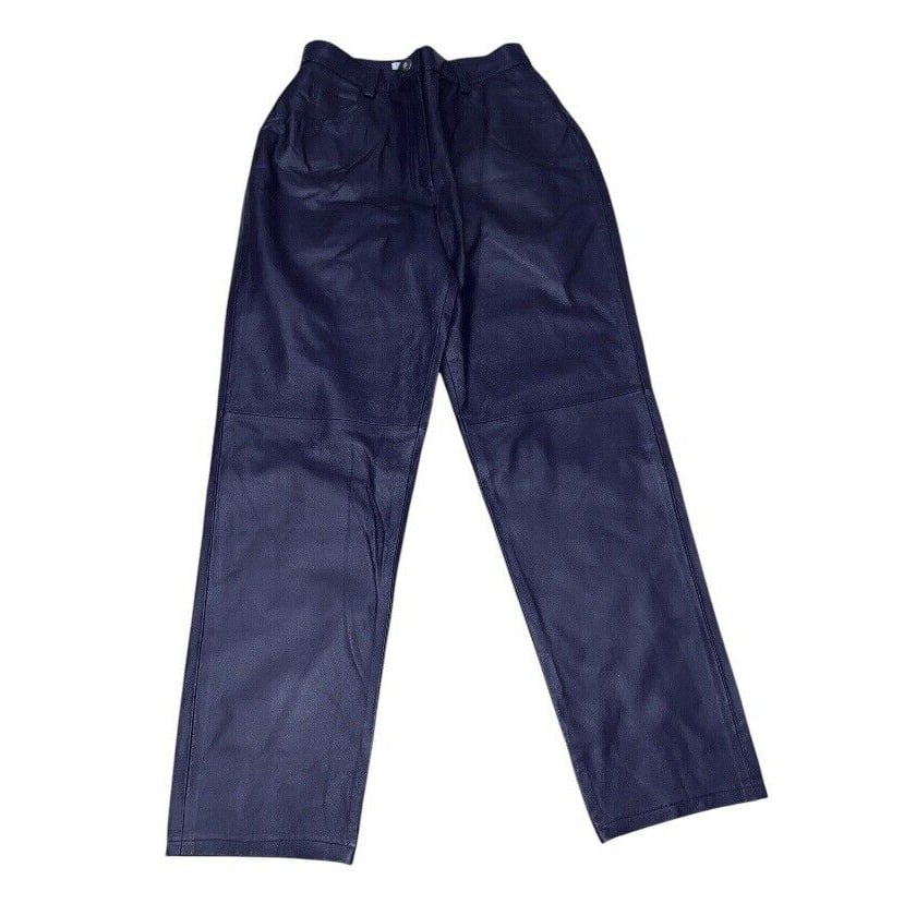 Tower Hill Collection Womens Leather Pants Purple Size 11 Moto Whimsigoth