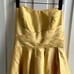 Alfred Angelo Strapless Cocktail Dress Silk Maize Yellow