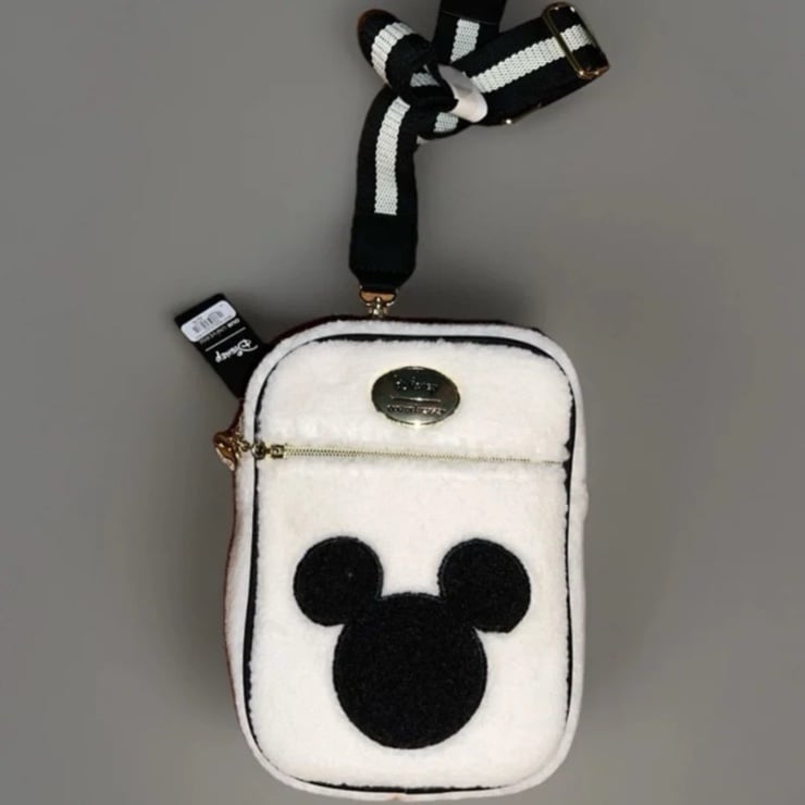 Our Universe Disney Mickey Mouse Sherpa Crossbody Purse, Coin Purse Free Shippin