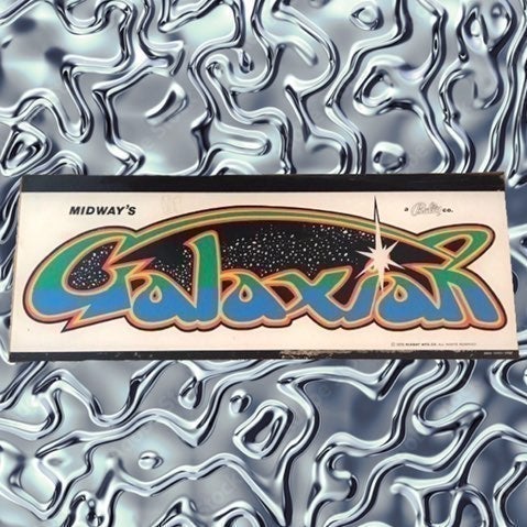 Original Galaxian Bally Midway Arcade Video Game Marquee