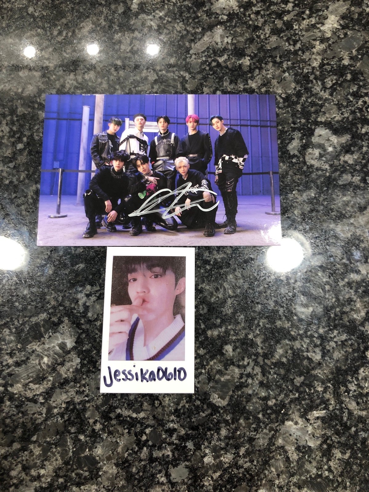 lee know signed oddinary postcard