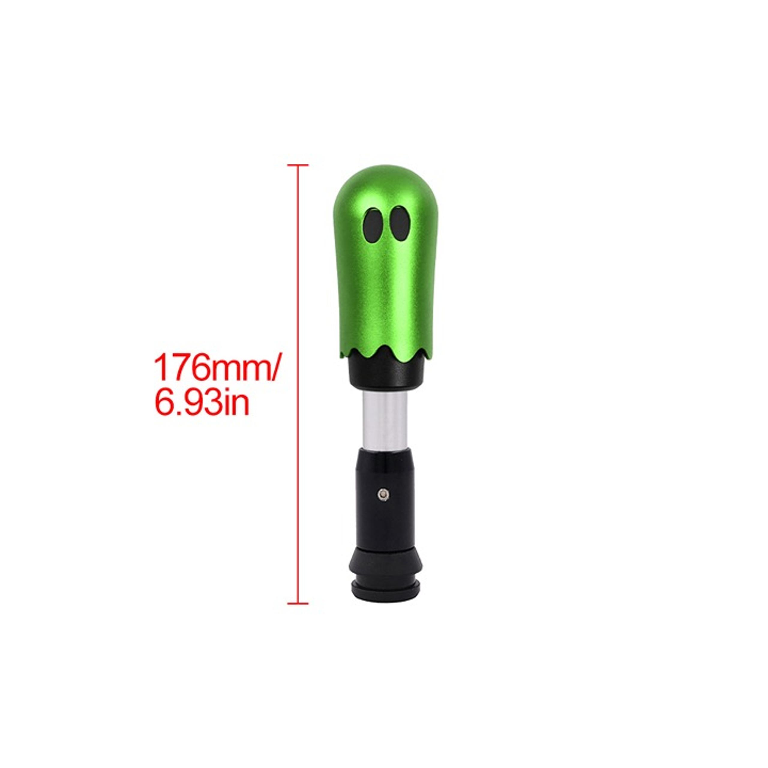 New Universal Ghost Aluminum Green Automatic Gear Shift Knob Shifter Lever Head
