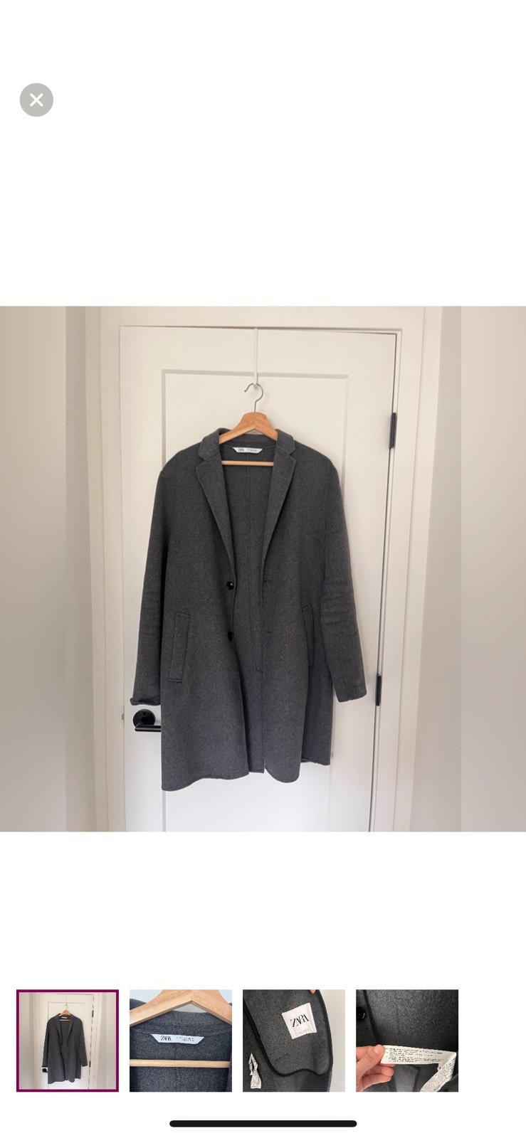 Zara men’s wool jacket