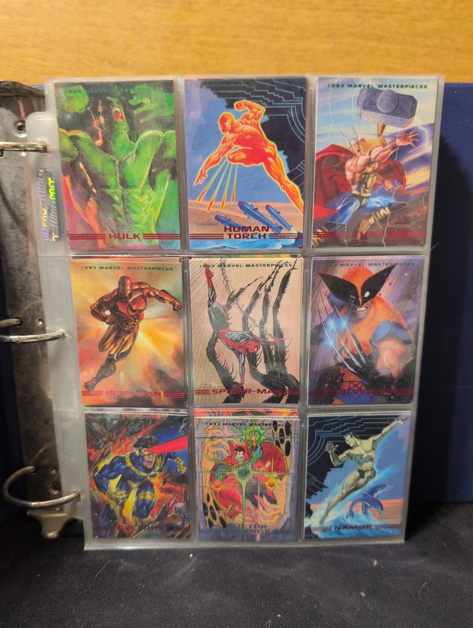 1993 Marvel Masterpieces Trading Cards Complete Set of 90