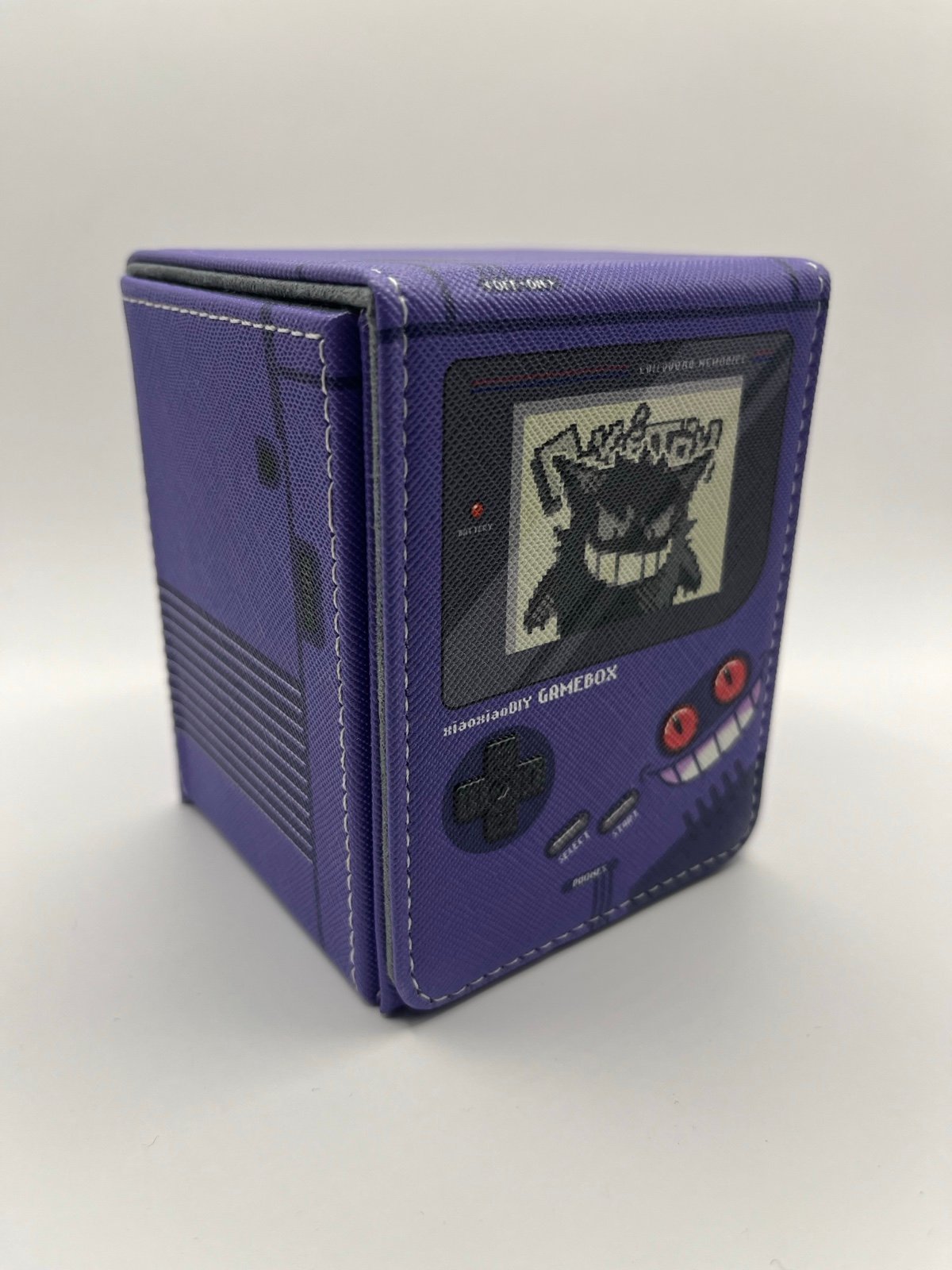 Pokémon Card Deck Box Gengar Retro Game Boy Color Ghost TCG Fits 100 Cards