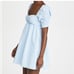 Amanda Uprichard Ariana Dress Powder Blue Mini Puff Sleeve size small