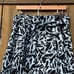 Veronica Beard Brushstroke Patterned Blue Midi Skirt with Waist Tie Size 10