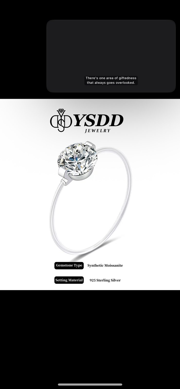 Ring s925 size 7 diamond ring women