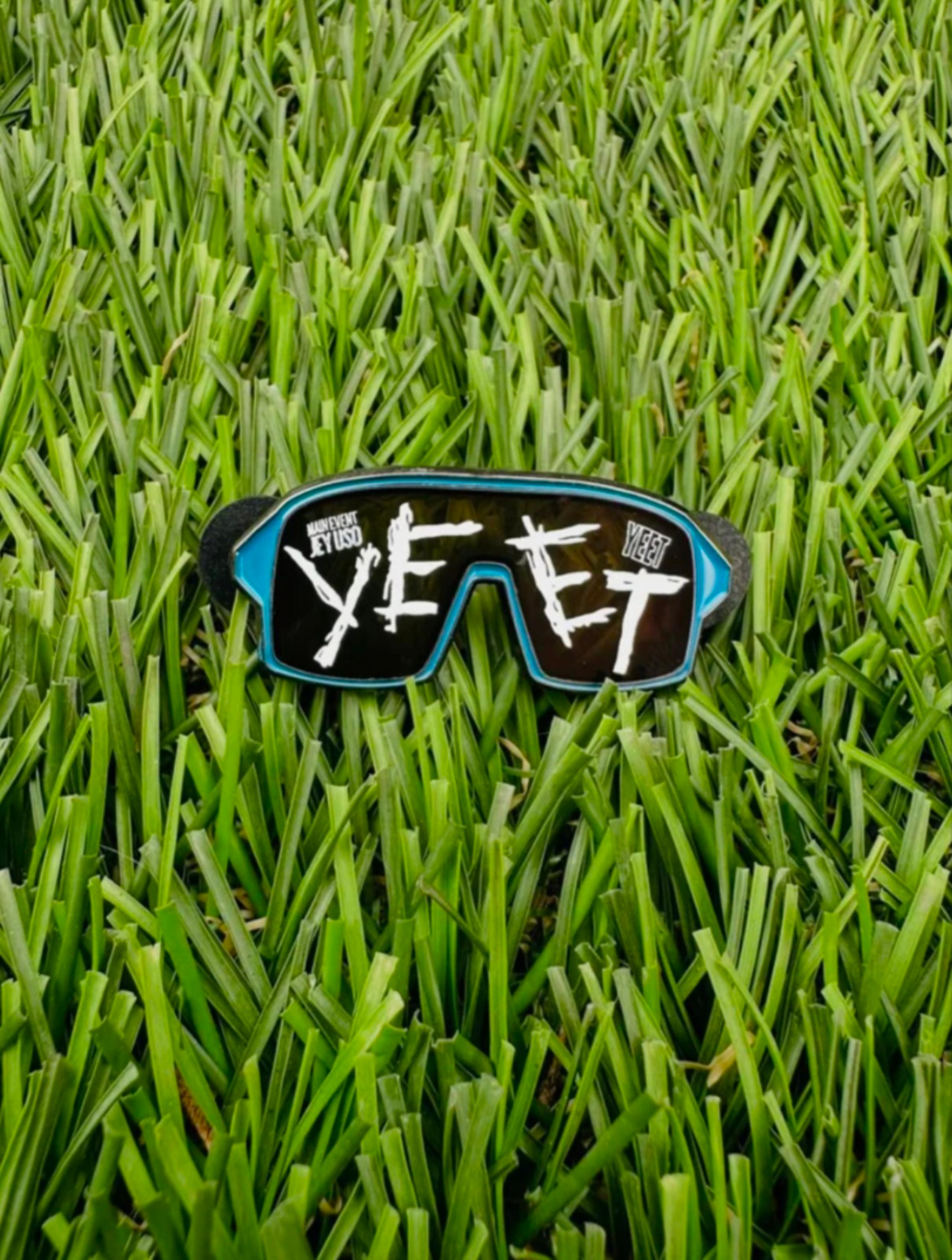 WWE Jey Uso "YEET" Blue Logo Shades WrestleMania 41 Limited Edition Enamel Pin