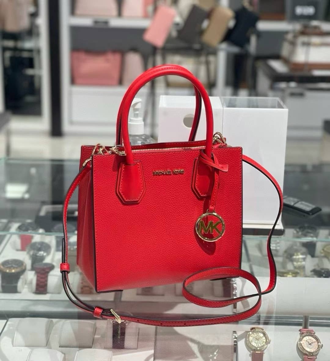Mercer Medium Pebbled Leather Crossbody Bag