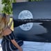 Original moon oil painting painted by me