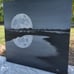 Original moon oil painting painted by me