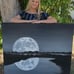 Original moon oil painting painted by me