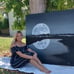 Original moon oil painting painted by me