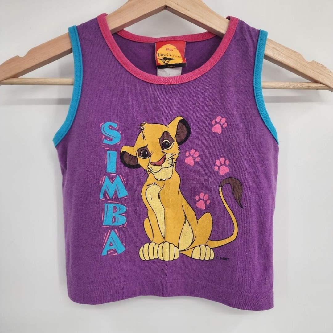 Vintage Disney The Lion King Simba Girls Tank