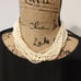Vintage Carole Faux Pearl Torsade Choker Necklace with Decorative Clasp