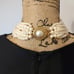 Vintage Carole Faux Pearl Torsade Choker Necklace with Decorative Clasp