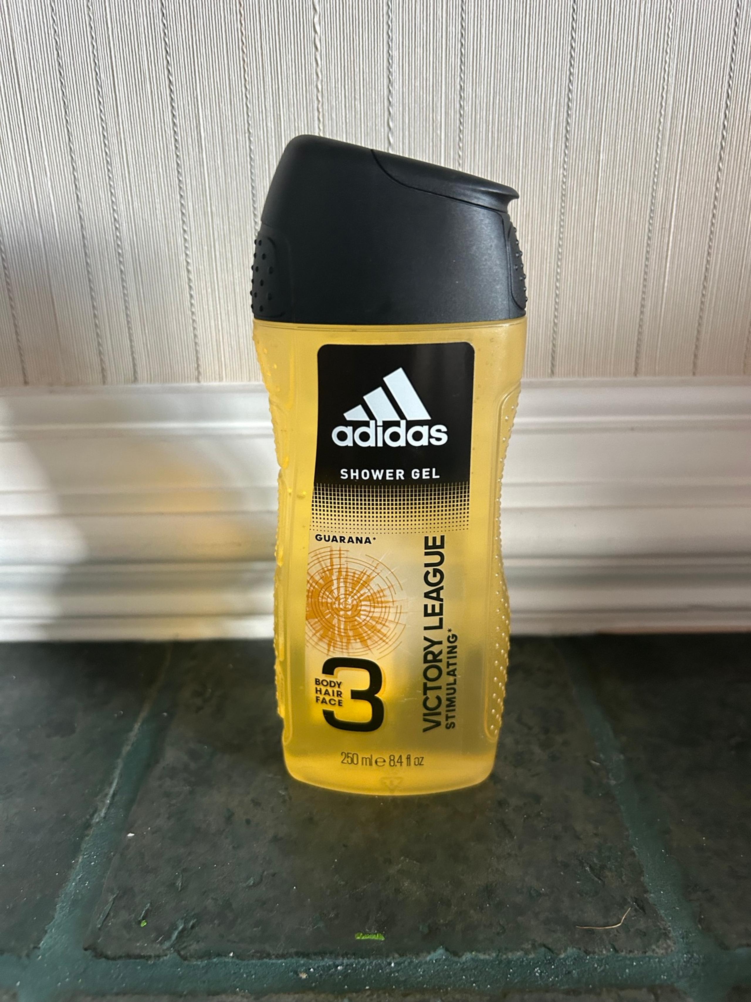 Adidas Victory League Guarana Stimulating 3-in-1 Hair, Body, & Face Shower Gel