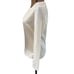 Ann Taylor Loft oriental metallic jacquard ivory sweatshirt size XS