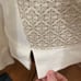 Ann Taylor Loft oriental metallic jacquard ivory sweatshirt size XS
