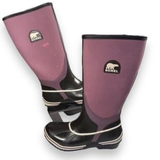 Sorel Sorellington Tall Slip-on Rain Boots Purple / Black NL1620-518 Women's 8