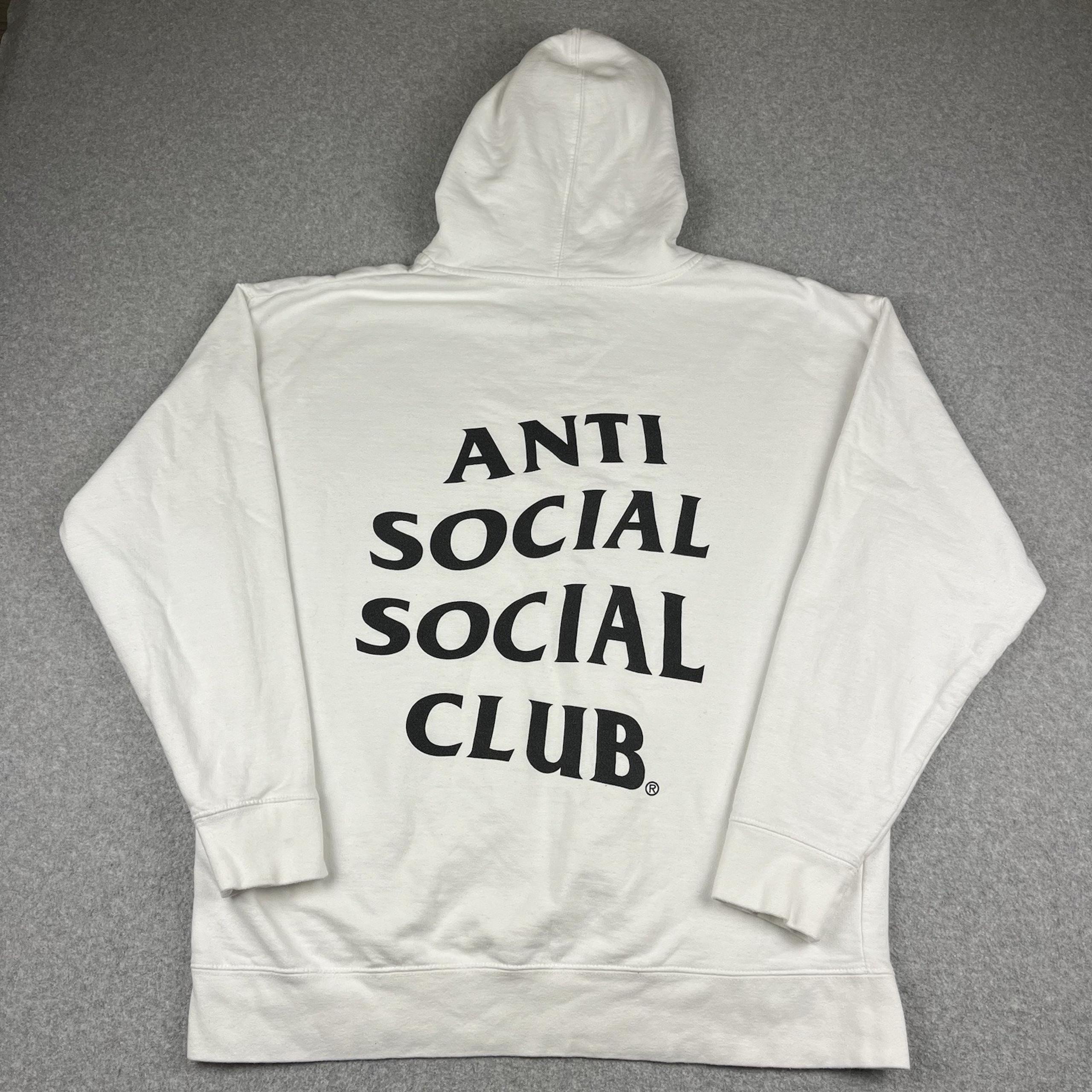 Anti Social Social Club Masochism Club Masochism Hoodie Mens XL White USA Made