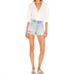(30) ROLLA’S | Distressed “Dusters” High Rise Slim Cut Off Premium Denim Shorts
