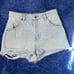 (30) ROLLA’S | Distressed “Dusters” High Rise Slim Cut Off Premium Denim Shorts