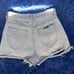 (30) ROLLA’S | Distressed “Dusters” High Rise Slim Cut Off Premium Denim Shorts