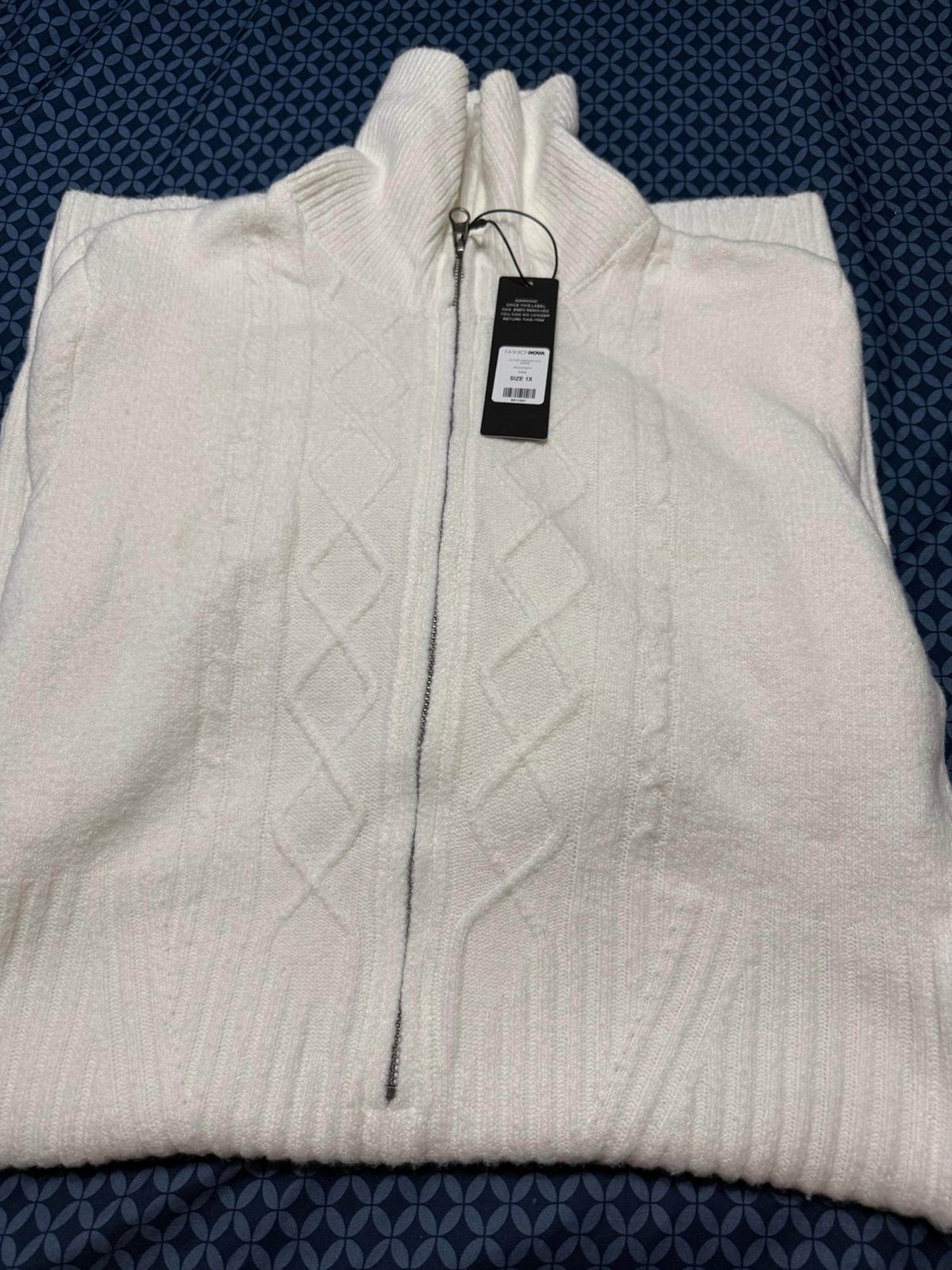 White Mini Sweater Dress