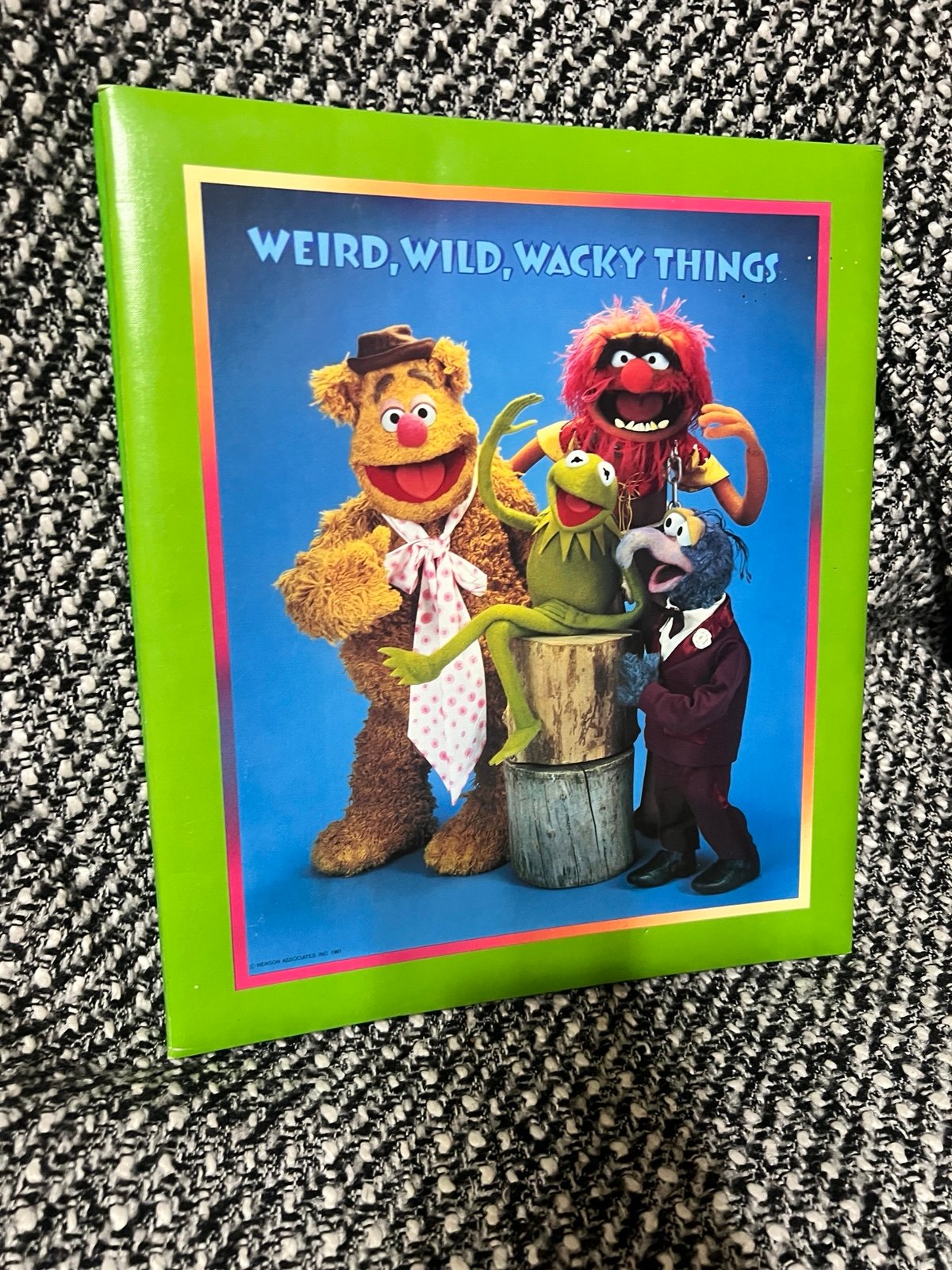 Vintage Hallmark Muppets Scrapbook Album Weird Wild Wacky Things 10 × 12 Kermit