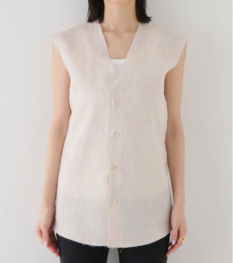 トップス gabriela coll garments sleeveless blouse Sleeveless T-Shirt by Gabriela Coll Garments- La Garçonne