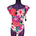 NWT La Blanca Island Goddess Floral Off Shoulder Ruffle One Piece Size 12 O38