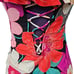 NWT La Blanca Island Goddess Floral Off Shoulder Ruffle One Piece Size 12 O38