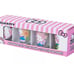 Sanrio Hello Kitty Shot Glass Set 1.5 oz Set Of 3 Glasses! LOT OF 2! NEW