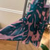 Women's Mumu Mini Dress Size XS Green Pink Leaf Print