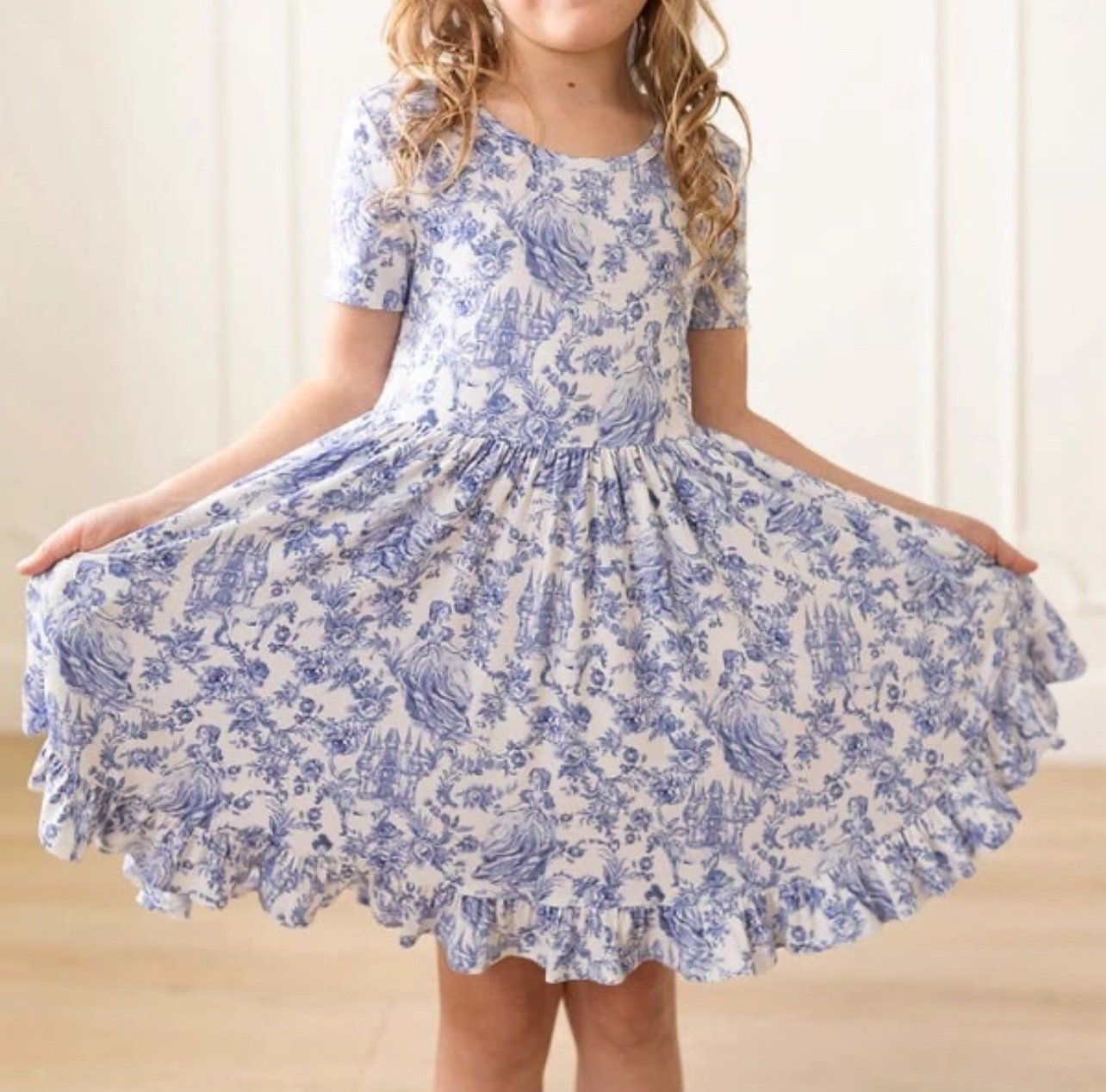 Posh Peanut Briar Ruffle Dress 3-4T