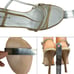 Giorgio Armani Sandals Strappy Heel Stiletto Open Toe Size US 6.5 EU 37 Beige