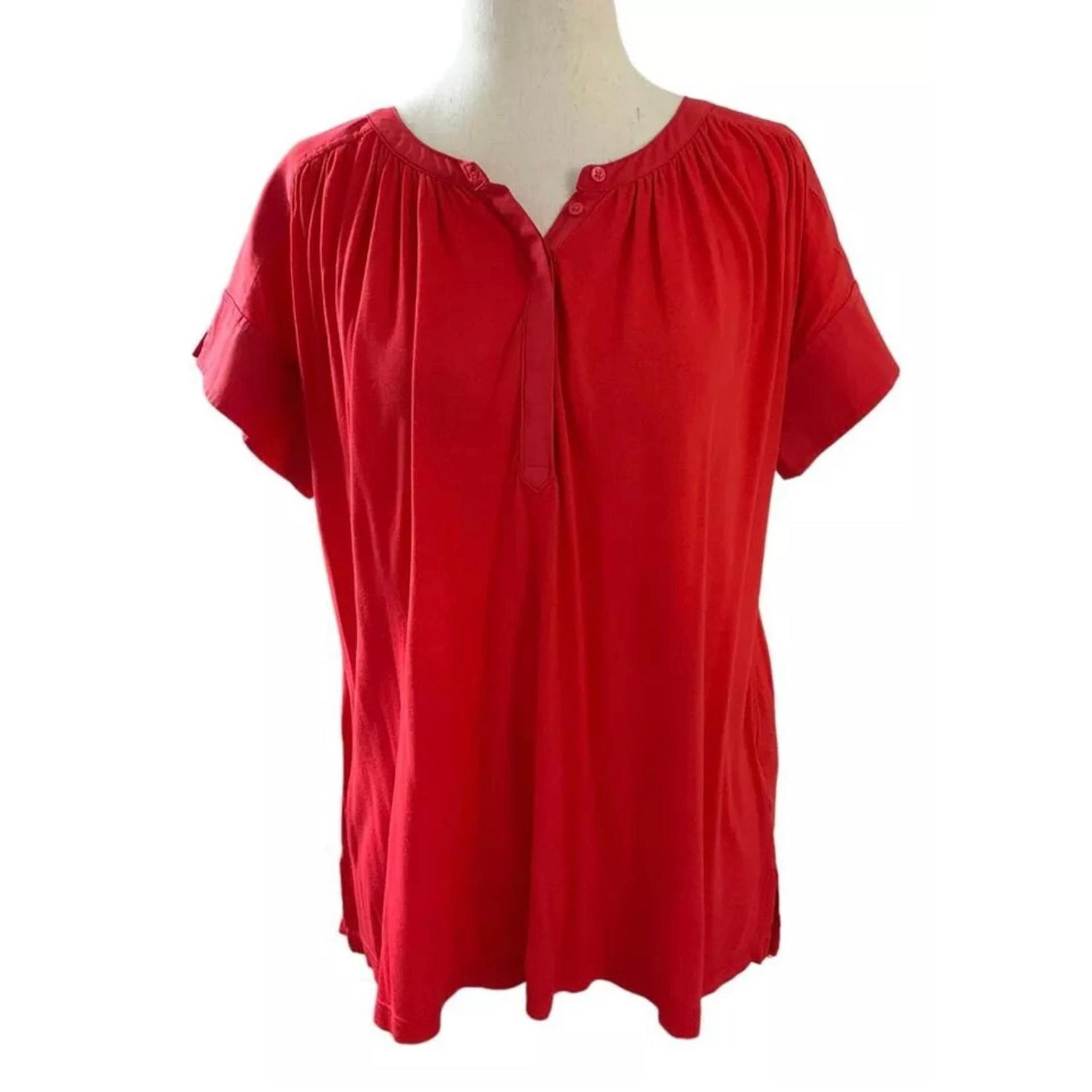 Banana Republic Women Size XS Blouse Shirt Short Sleeve Top | 19-229