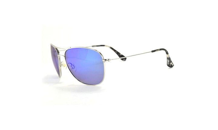 Maui Jim Cliff House MJ247-17 Silver Blue Hawaii Sunglasses