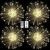 4 Pack Firework Lights Led Copper Wire Star String Lights 8 Modes