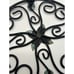 Vtg Ornate Wrought Iron Plant Base Stand Holder Rolling Dolly Caster Wheels 12”