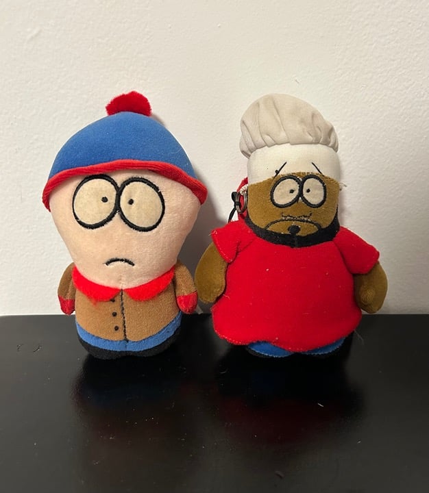 South Park Plush Stan and Chef Italy SUPER RARE