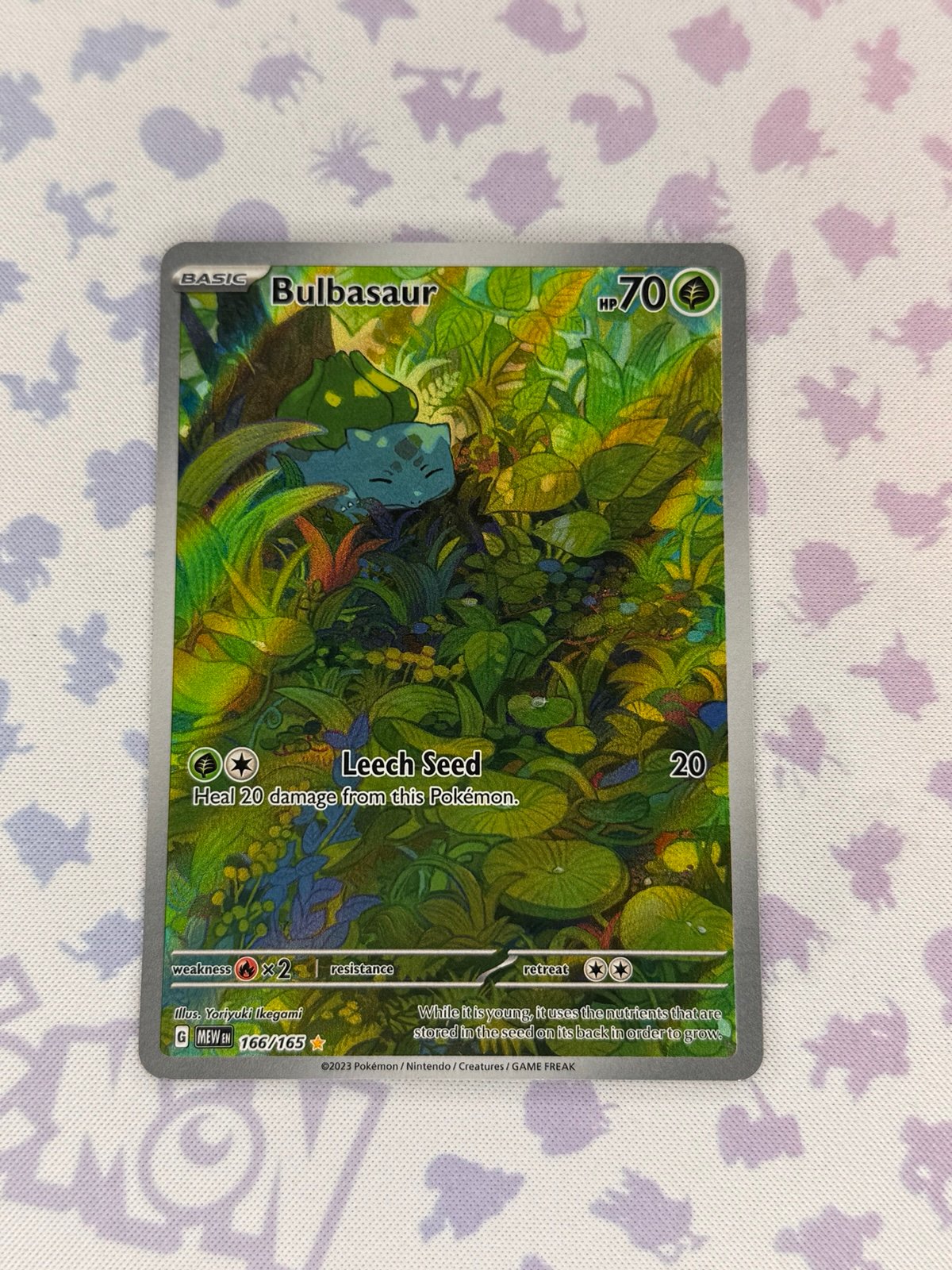 Pokémon Bulbasaur IR 166/165