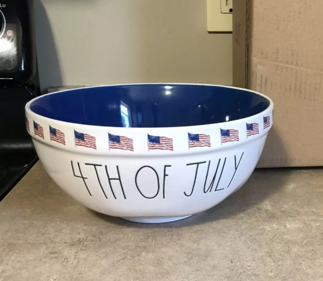Rae Dunn 4th of July large mixing bowl