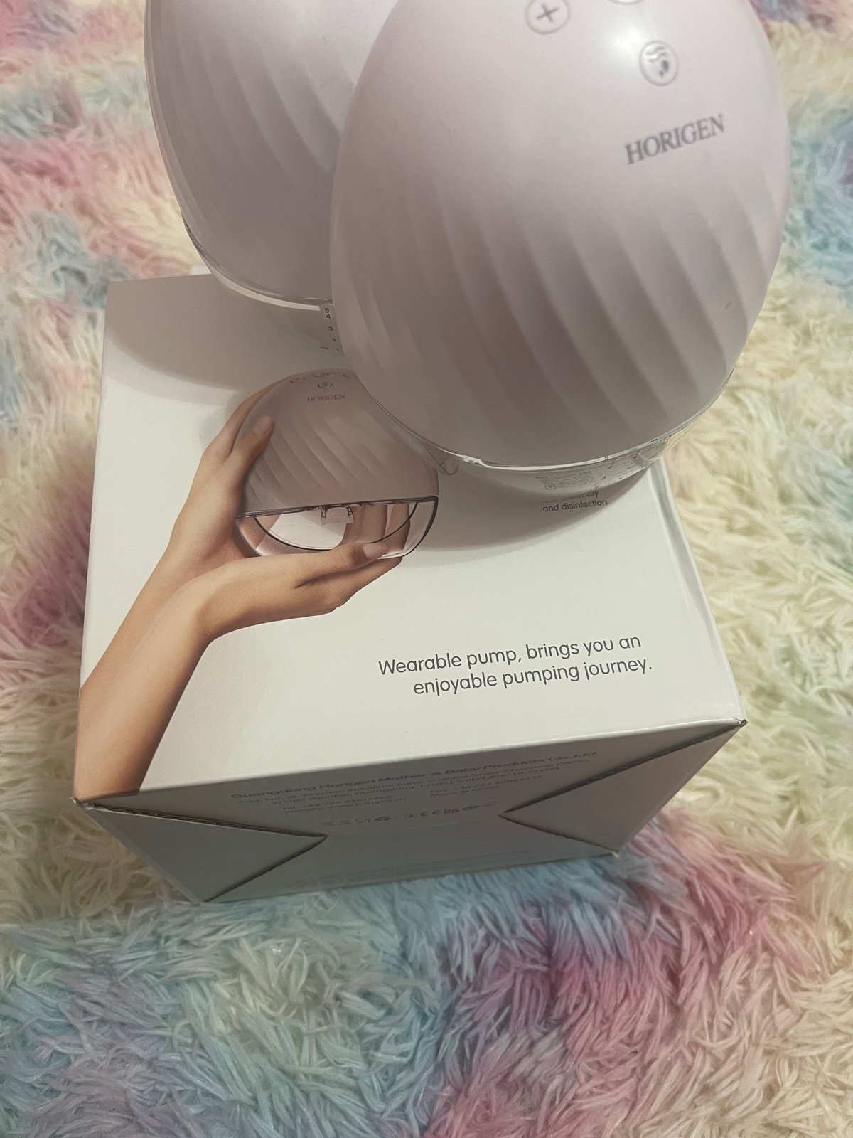 Horigen Double Wearable Breast Pump for Breastfeeding