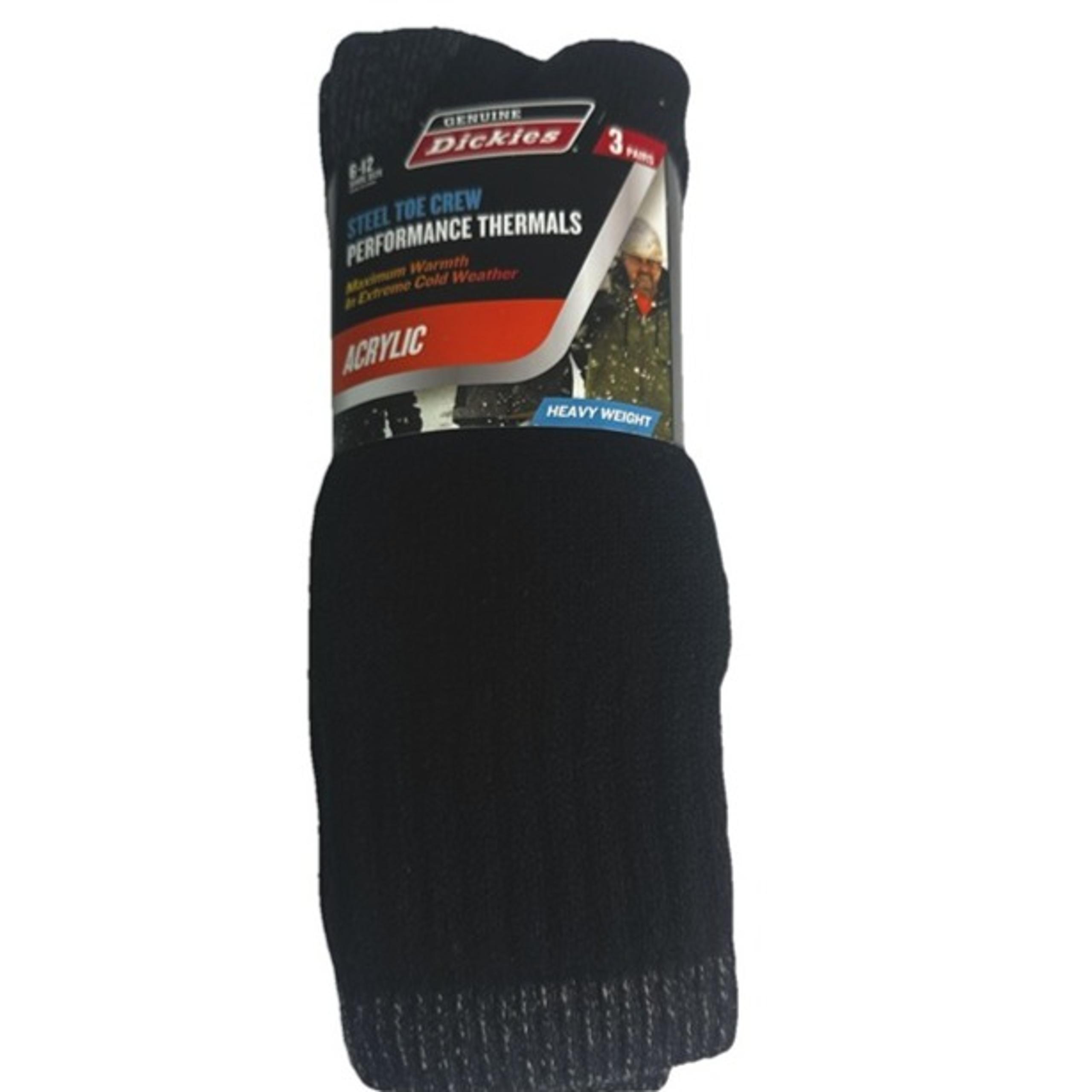 New Dickies Steel Toe Heavy Acrylic Blend Thick Thermal Crew Socks Sz 6-12 3Pair