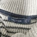 Nautica Chunky Knit Gray Striped Cotton Sweater | Men's Medium